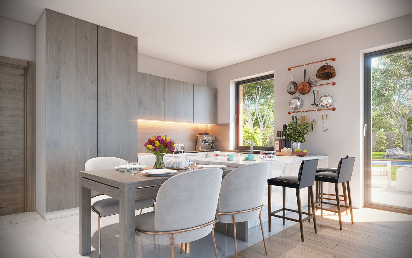 příklad interiéru domu