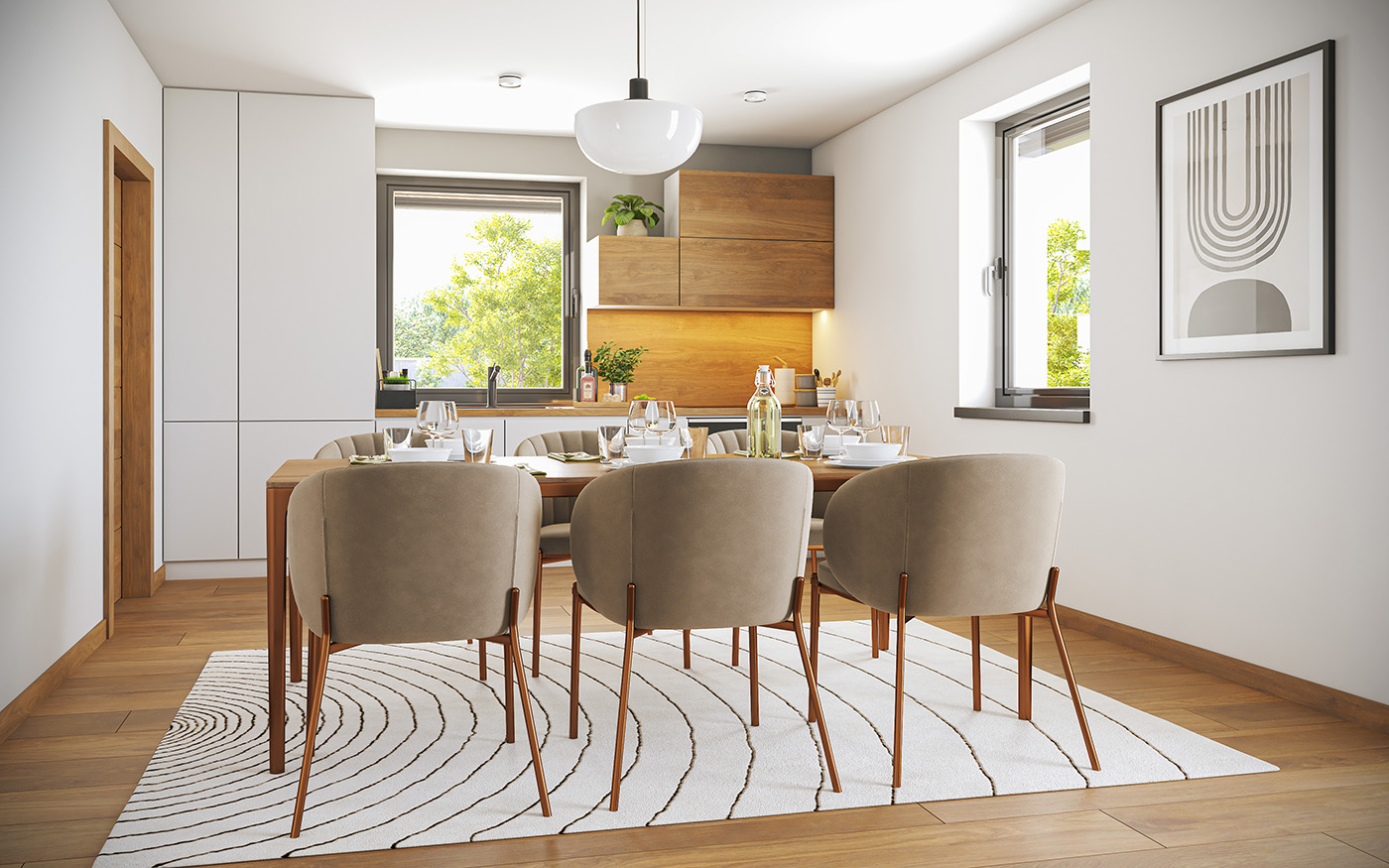 příklad interiéru domu