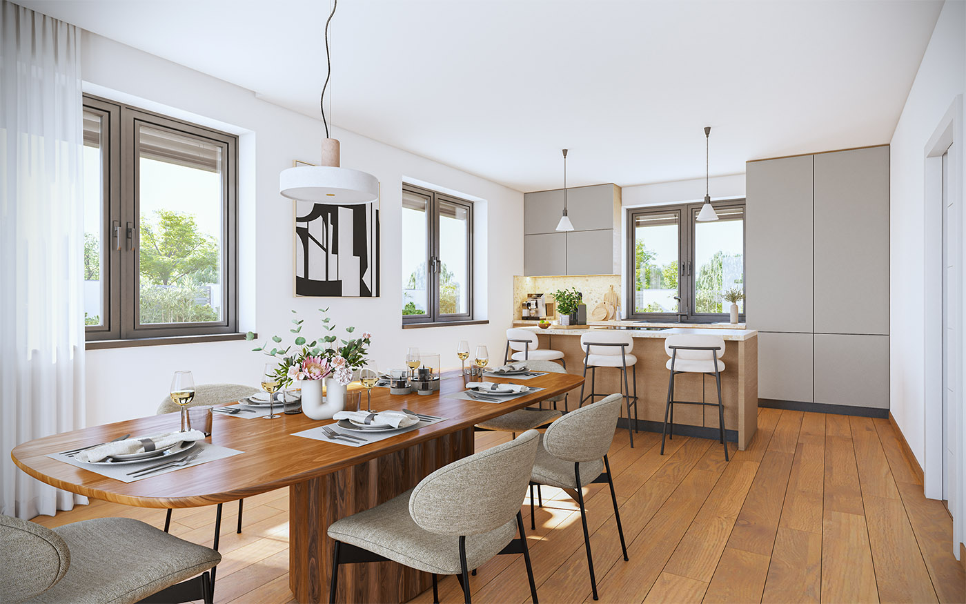 příklad interiéru domu