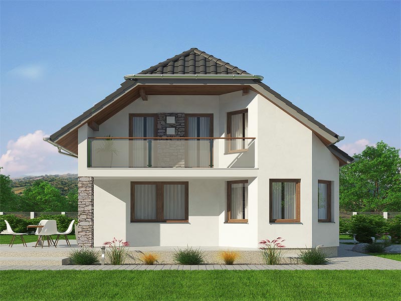 pohled domu