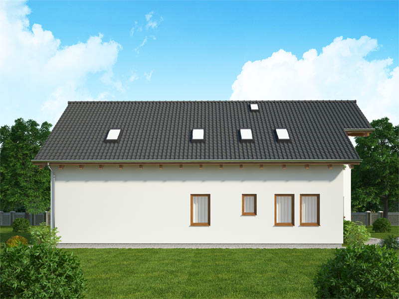 pohled domu