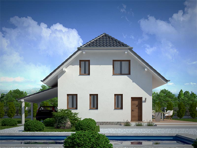 pohled domu
