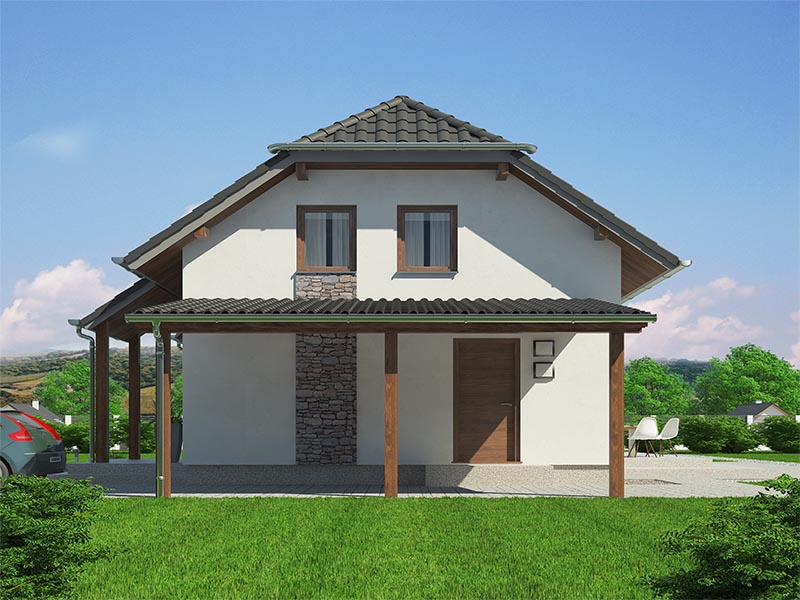pohled domu