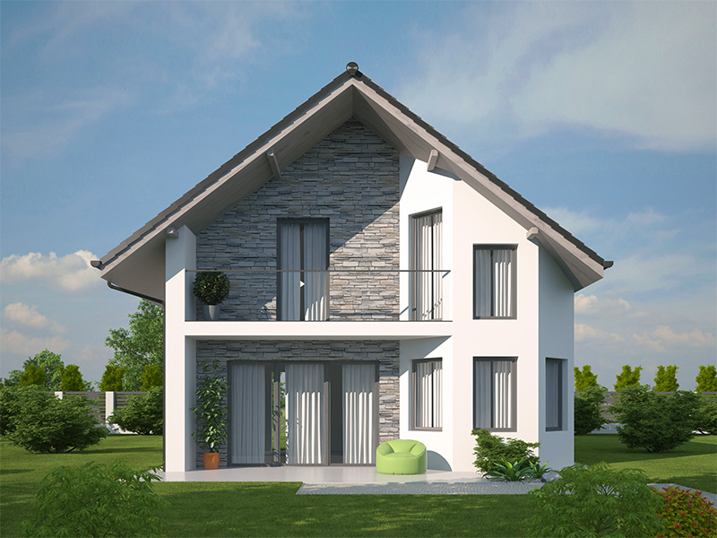 pohled domu